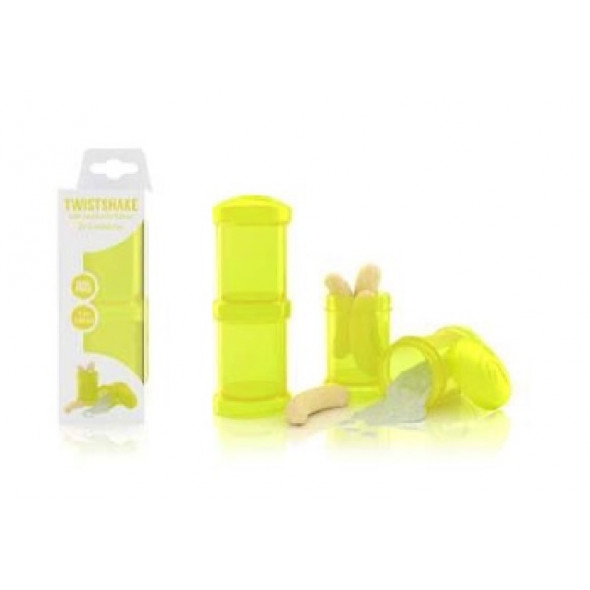 Dosificador twistshake 2x100ml amarillo Dosificador twistshake 2x100ml amarillo
